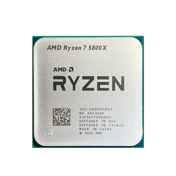 Процессор AMD Ryzen 7 5800X (3.8 ГГц - 4.7 ГГц / AM4 / кол-во ядер: 8  / TDP 105 Вт), OEM