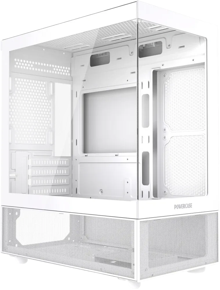 Компьютерный корпус Powercase Vision Micro M2 TG White (CVMWM2-L0)