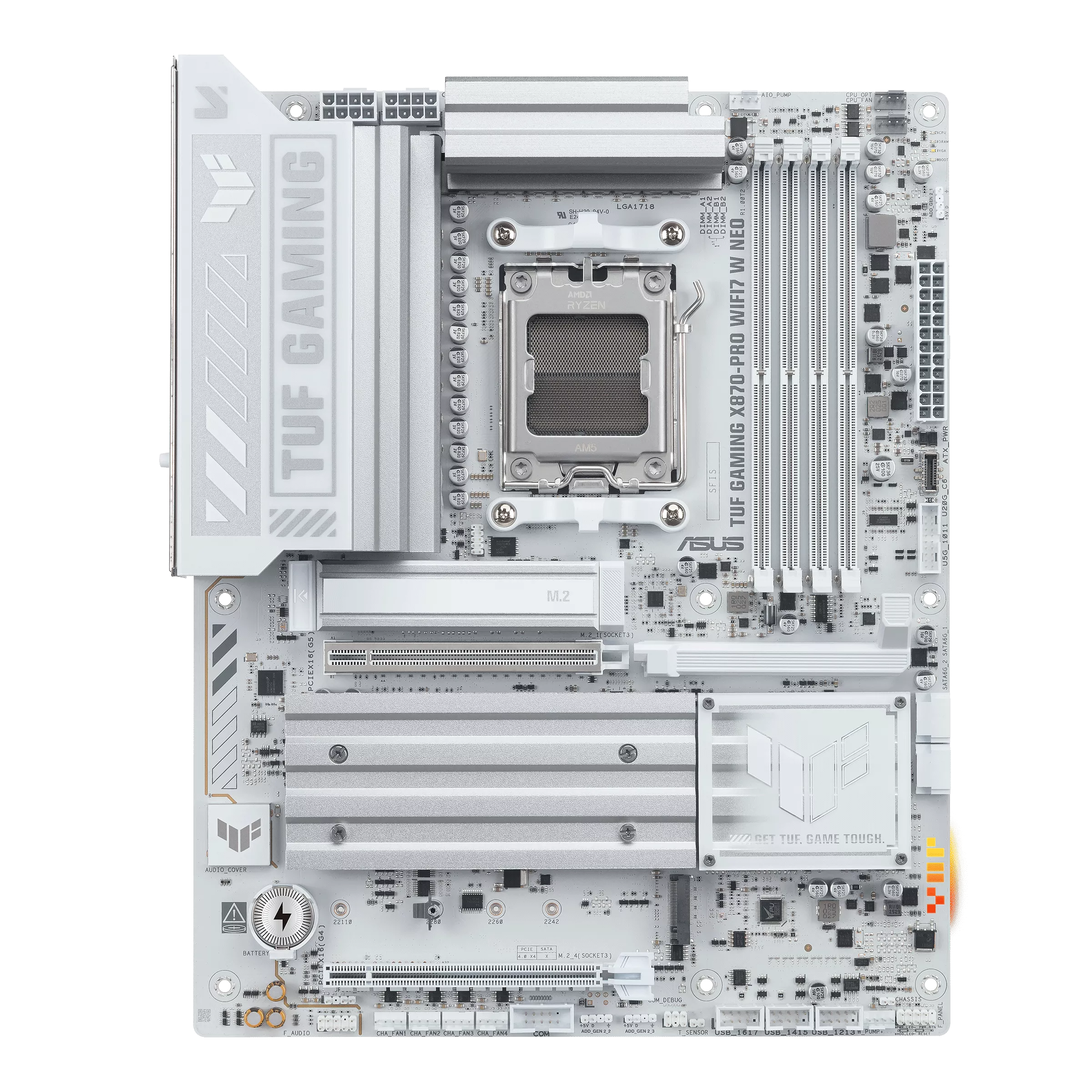 Материнская плата Asus TUF GAMING X870-PRO WIFI7 W NEO White (90MB1NY0-M0EAY0)