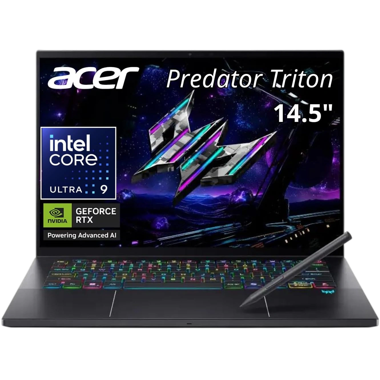 Ноутбук Acer Predator Triton 14 AI PT14-52T-96T3  (Ultra 9 288V/14.5" 2.8K OLED 120Hz Touch/32Gb/2Tb SSD/NVIDIA GeForce RTX 5070 8Gb/Win 11 Home/Стилус) Black