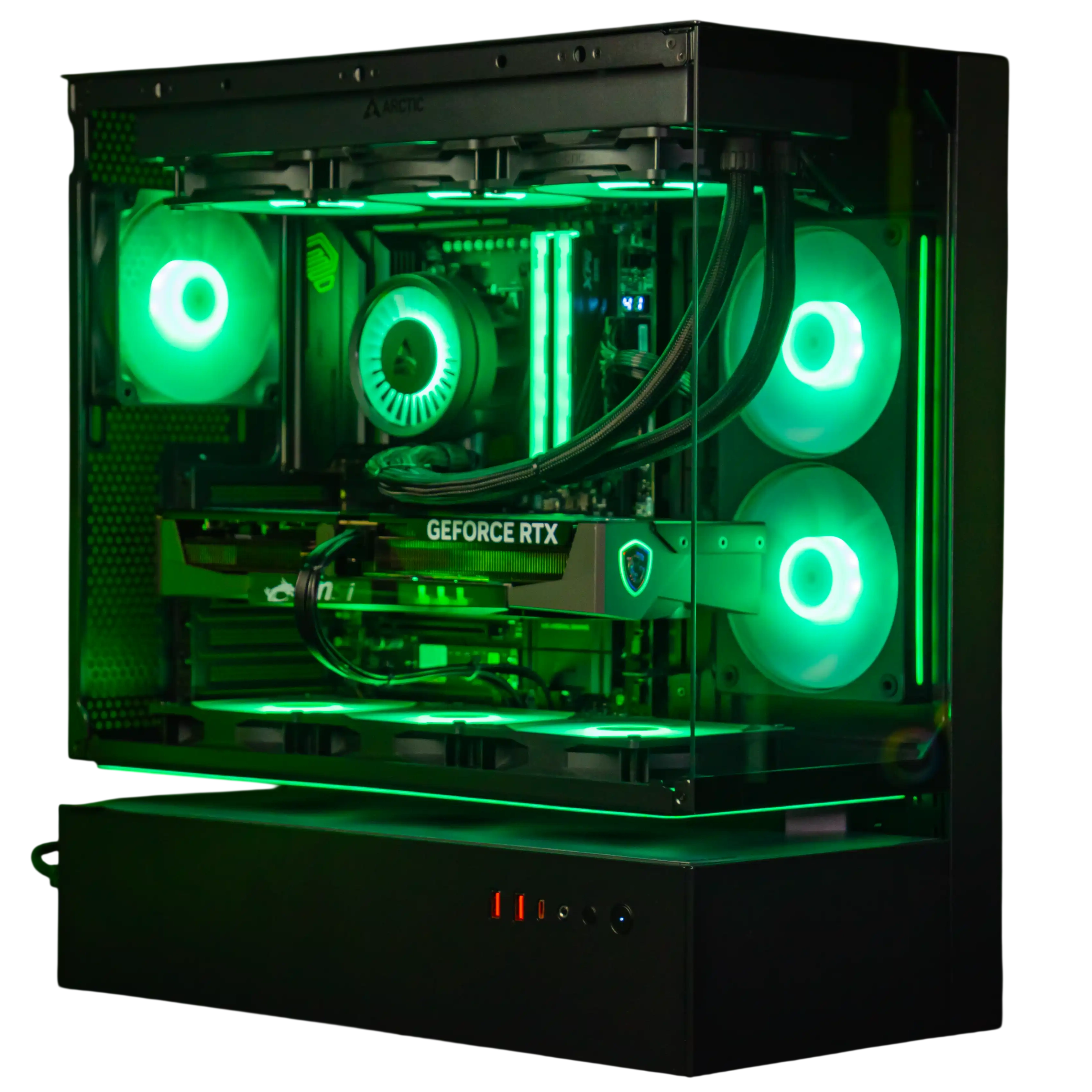 Игровой компьютер 990376 (Core Ultra 7 265KF 3,9 ГГц/Intel Z890/32 ГБ DDR5 6 ГГц/1024 ГБ/RTX 5070 12 ГБ/Wi-Fi/850W/Cougar CFV235 Mesh (CGR-2DA4B-M) черный)