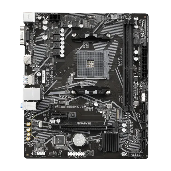 Материнская плата Gigabyte A520M K V2 Soc-AM4 AMD A520 2xDDR4 mATX