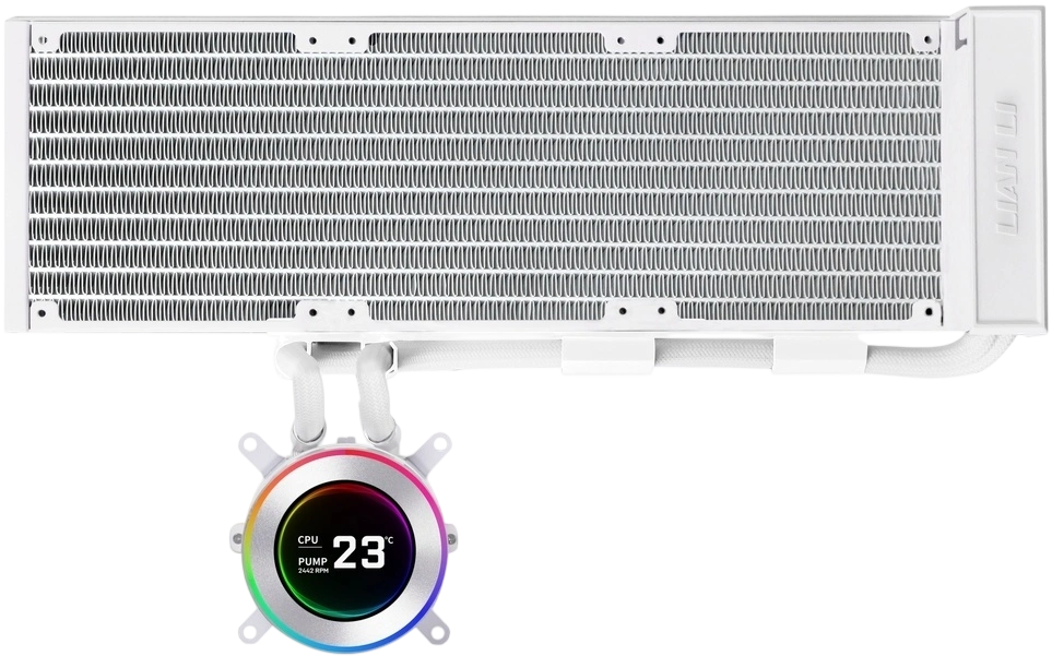 Система водяного охлаждения Lian Li HydroShift II LCD-C 360N White (GHS2LCD36W) (G89.GHS2LCD36W.R0)