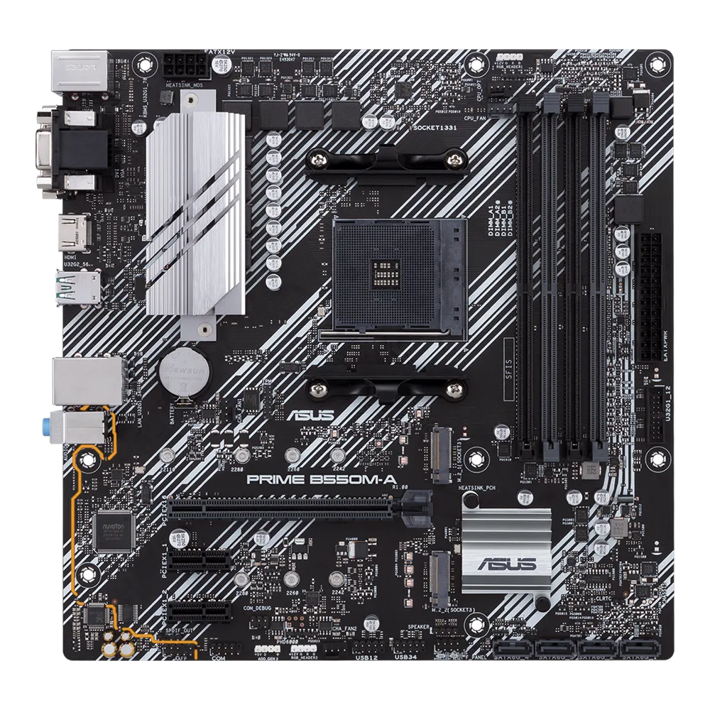 Материнская плата Asus PRIME B550M-A (AM4/AMD B550/4xDDR4/mATX)