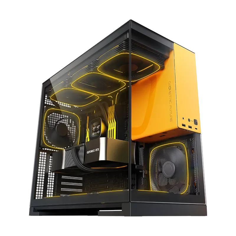 Игровой компьютер 992943 (Ryzen 7 7700X 4.5 ГГц/AMD X870/32 ГБ DDR5 6.0 ГГц/1024 ГБ SSD/RTX 5060 Ti 16 ГБ/Wi-Fi/850W/Geometric Future Model 5 ARGB Black Yellow)