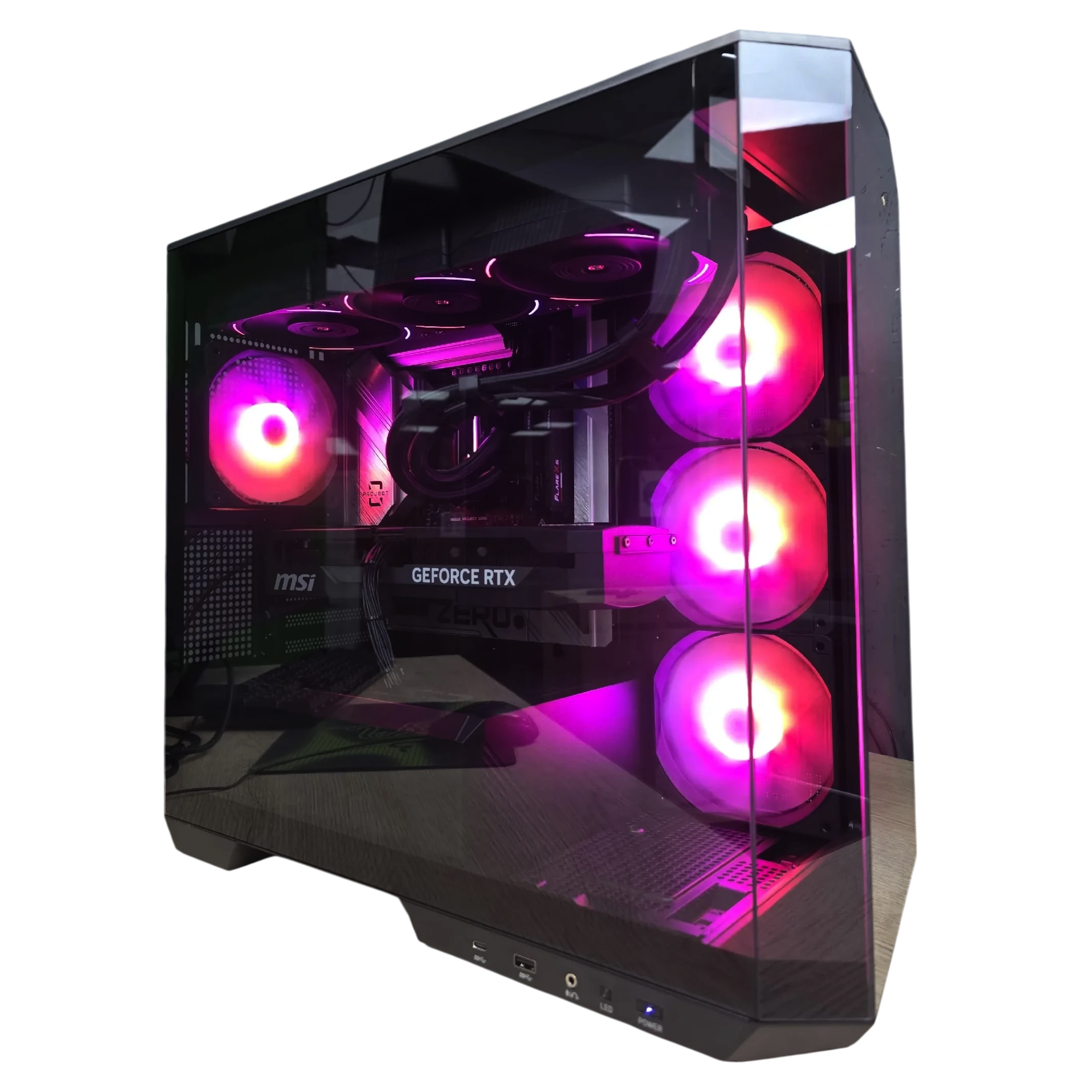 Игровой компьютер 992965 (Ryzen 5 7500F 3.7 ГГц/AMD B850/32 ГБ DDR5 6.0 ГГц/1024 ГБ SSD/RTX 5060 Ti 16 ГБ/Wi-Fi/650W/MSI MAG Pano M100R PZ TG ARGB Black)
