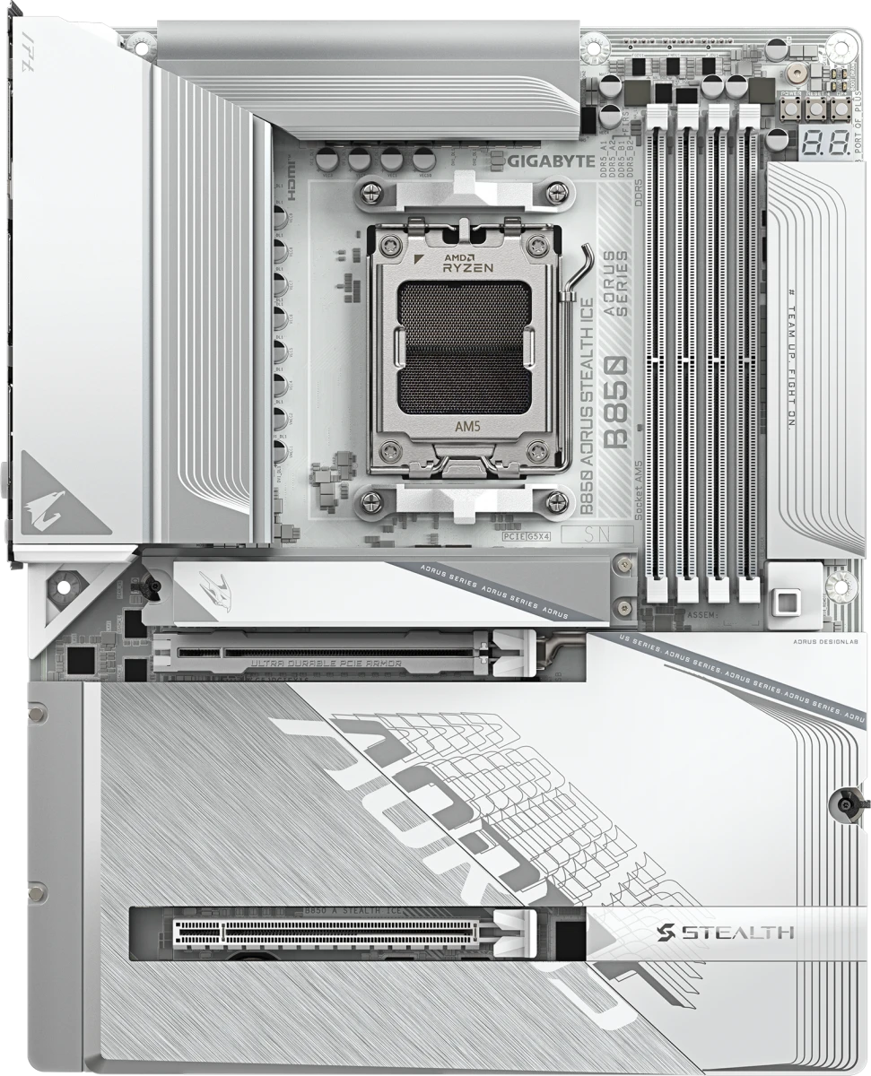 Материнская плата Gigabyte B850 AORUS STEALTH ICE