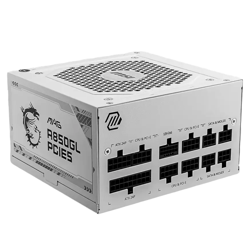 Блок питания MSI 850W MAG A850GL White (MAG-A850GL-PCIE5-WHITE) 16 Pin (PCIe 5.0 Connector Cable Details)