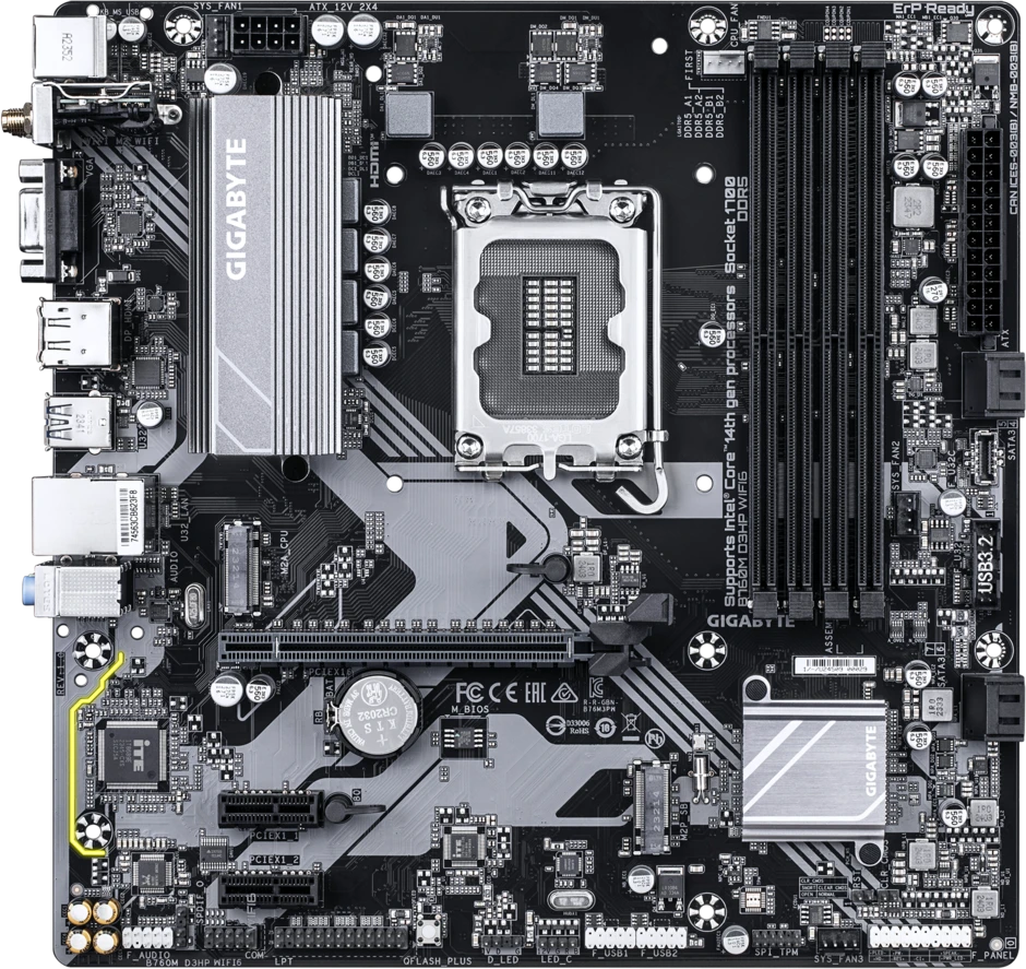 Материнская плата Gigabyte B760M D3HP WIFI6