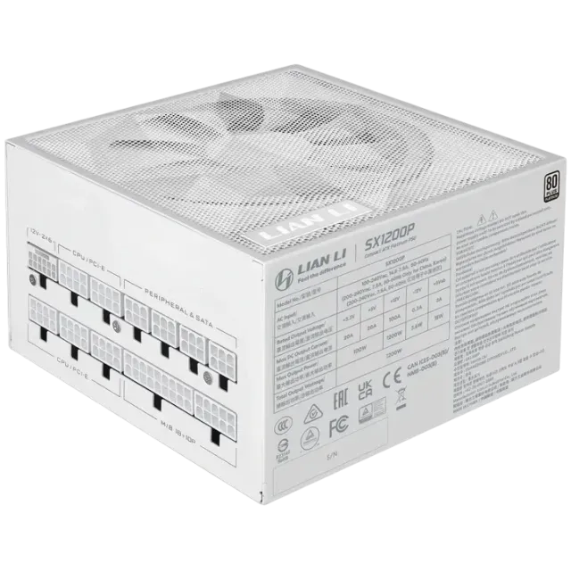 Блок питания Lian Li 1200W SX1200P White (G9P.SX1200P.W000.RU) 16 Pin (PCIe 5.1 Connector Cable Details) купить! 