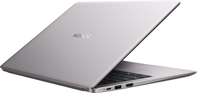 Ноутбук HONOR MagicBook X14 (Ryzen 7 7735HS/14" 1920x1200/16Gb/512Gb SSD/Radeon 680M/Win 11 Home) 5301AQKL Серый - фото