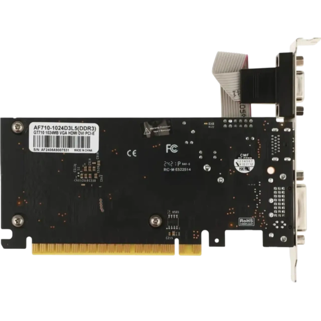 Видеокарта Afox GeForce GT 710 1GB (AF710-1024D3L5) купить! 