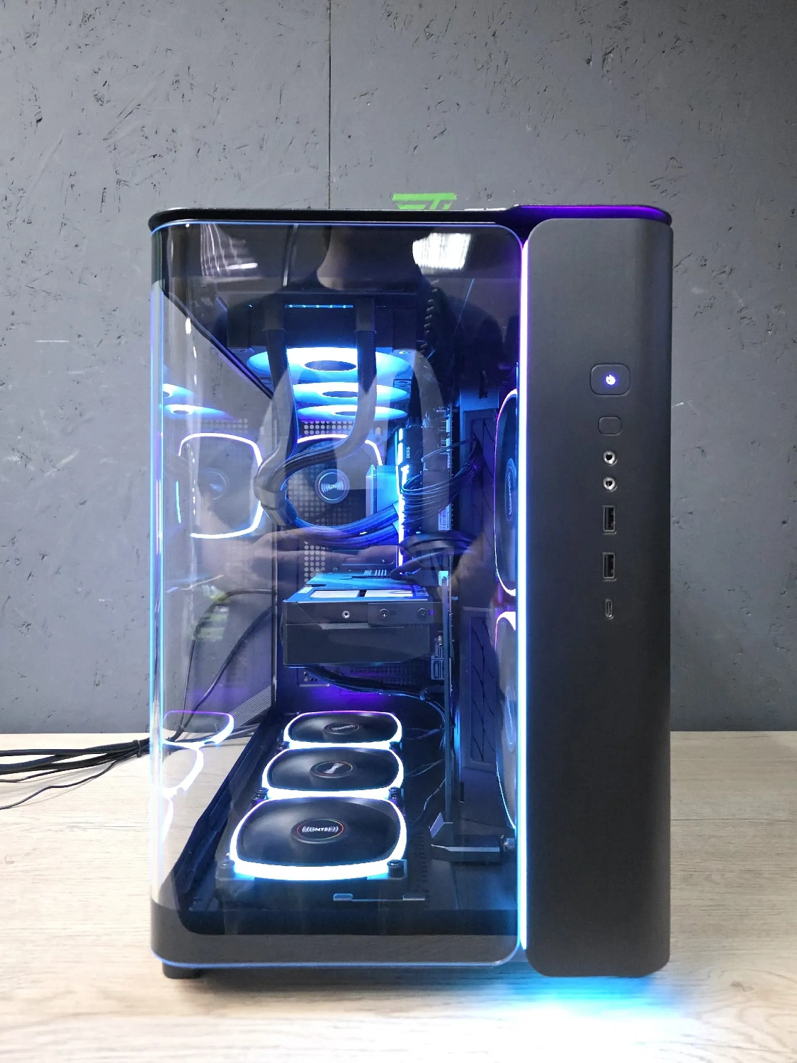 Игровой компьютер 992954 (Core Ultra 7 265KF 3.9 ГГц/Intel B860/32 ГБ DDR5 6.0 ГГц/1024 ГБ SSD/RTX 5060 Ti 16 ГБ/Wi-Fi/850W/Cougar FV270 RGB Черный)