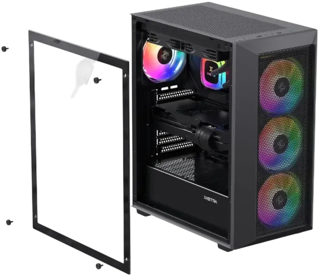 Офисный компьютер 990500 (Core i3-13100 3,4 ГГц/Intel B760/32 ГБ DDR4 3,6  ГГц/1024 ГБ SSD/Wi-Fi/650W/XASTRA A406 4ARGB Black) - купить! 