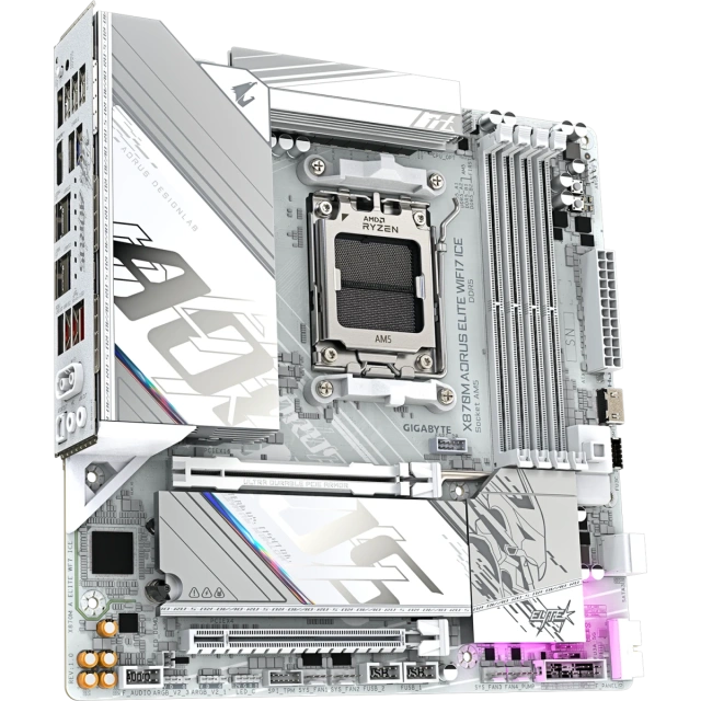 Материнская плата Gigabyte X870M AORUS ELITE WIFI7 ICE купить! 