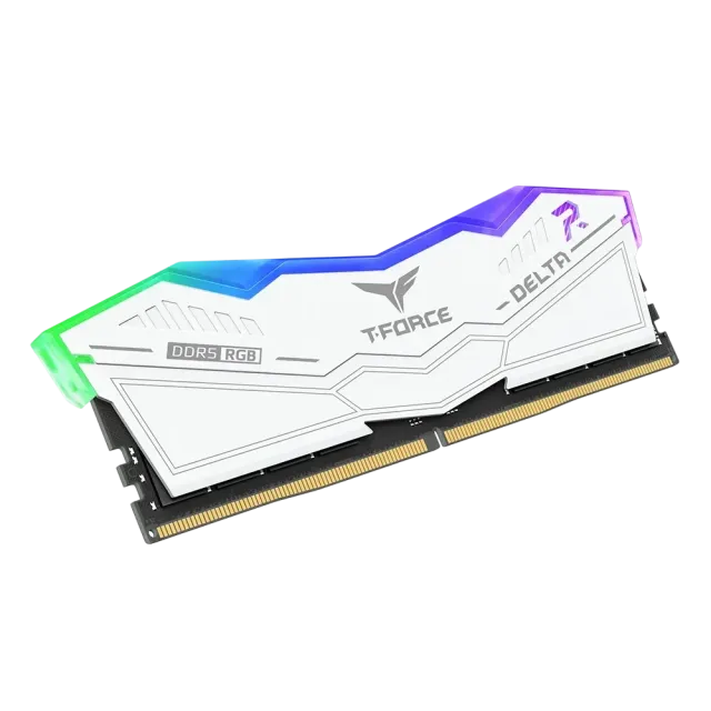 Оперативная память DDR5 64 ГБ 6000MHz Team Group T-FORCE Delta RGB White (FF4D564G6000HC38GDC01) (2x32Gb Kit) купить! 