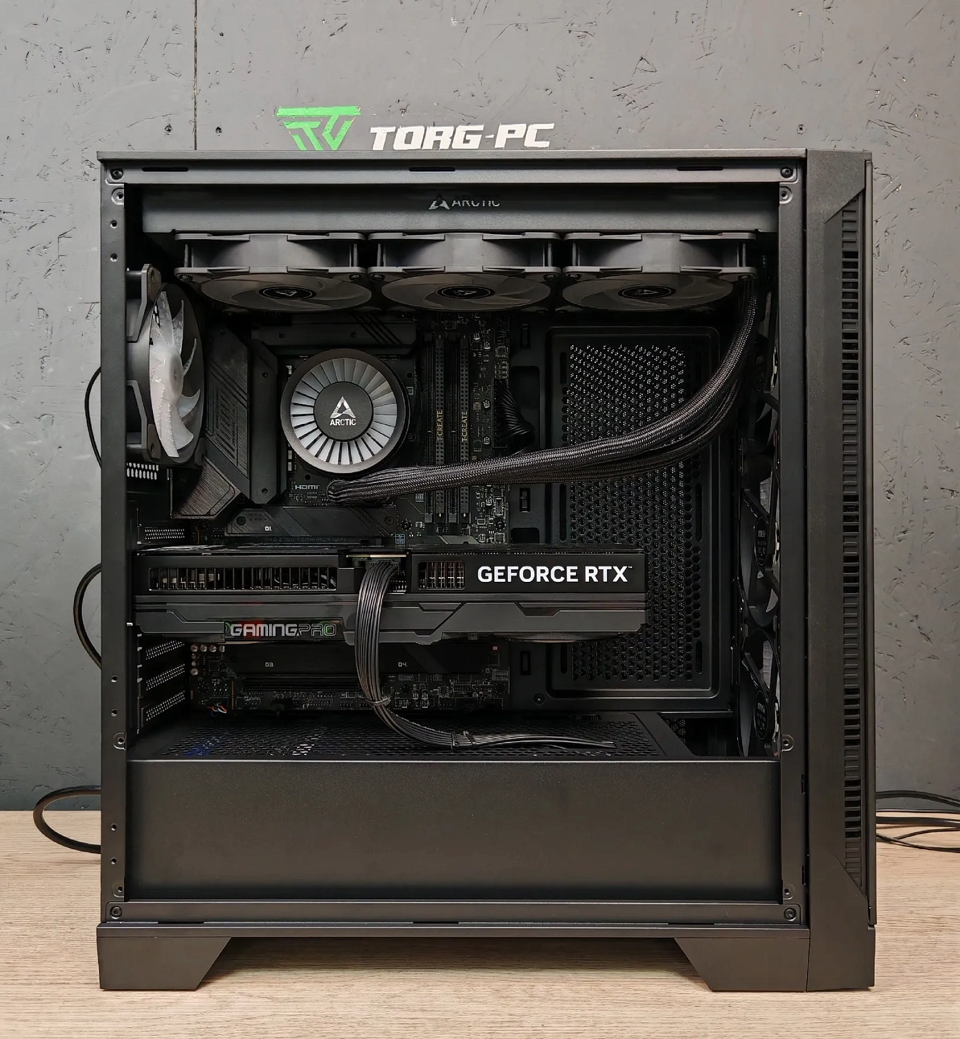 Игровой компьютер 989519 (Ryzen 5 7600X3D 4,1 ГГц/AMD B650/32 ГБ DDR5 6 ГГц/1024 ГБ SSD/RTX 5070 12 ГБ/Wi-Fi/800W/Geometric Future Model 5 ARGB Black Gray)