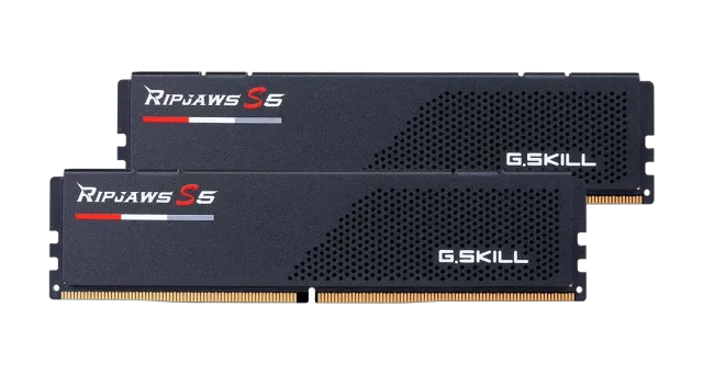 Оперативная память DDR5 64 Gb 6400 MHz G.SKILL RIPJAWS S5 Black (F5-6400J3239G32GX2-RS5K) модулей 2 купить! 