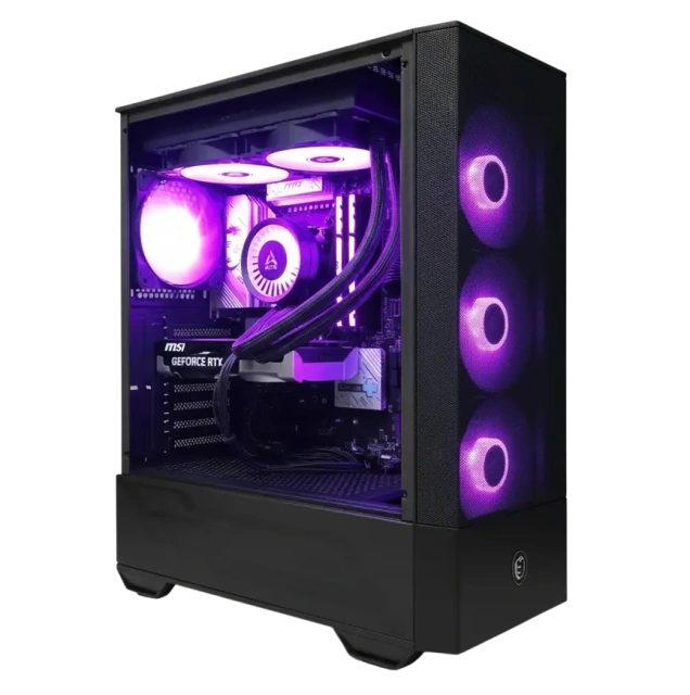 Игровой компьютер 991677 (Ryzen 5 7600 3.8 ГГц/AMD B650/32 ГБ 6.0 ГГц/1024 SSD/RTX 5050 8 ГБ/Wi-Fi/650W/MSI MAG FORGE 111R ARGB TG Черный) - купить по выгодной цене!
