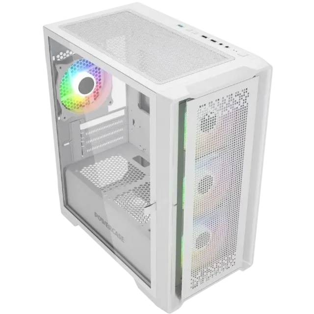 Компьютерный корпус Powercase ByteFlow Micro ARGB TG White (CAMBFW-A4) купить! 