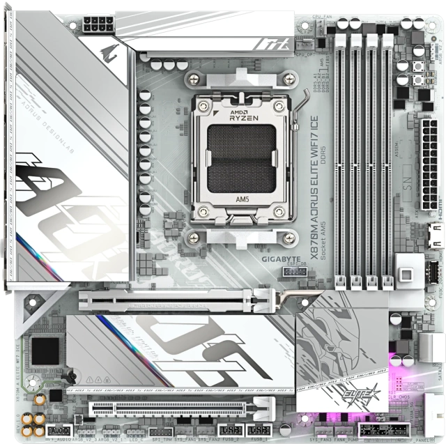 Материнская плата Gigabyte X870M AORUS ELITE WIFI7 ICE купить! 