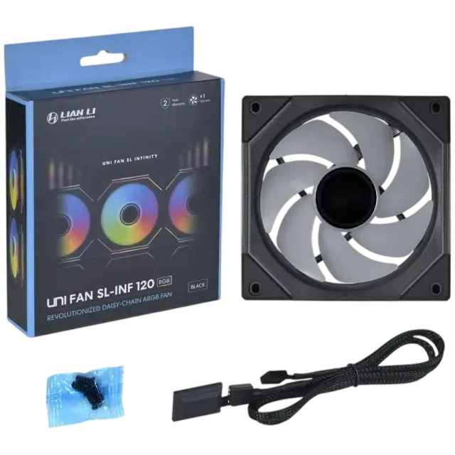 Вентилятор для корпуса Lian Li UNI FAN SL-INF 120 ARGB Black (G99.12SLIN1B.R0) купить! 