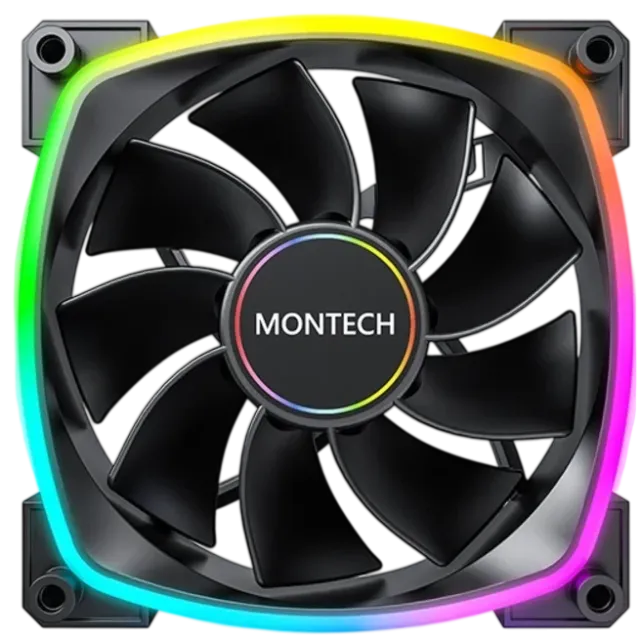 Вентилятор для корпуса Montech RX140 Reverse ARGB Black (RX140B) PWM купить! 