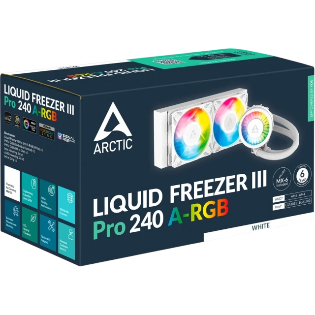 Система жидкостного охлаждения для процессора Arctic Cooling Liquid Freezer III Pro 240 White (ACFRE00186A) купить! 