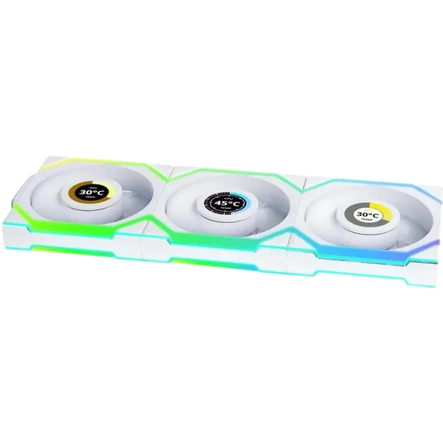 Комплект вентиляторов для корпуса Lian Li UNI FAN SL WIRELESS LCD 120 ARGB White 12SLLCD1W3W (G99.12SLLCD1W3W.R0) купить! 