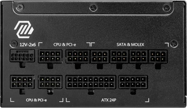 Блок питания MSI 1250W MAG A1250GL (306-7ZP9A11-CE0) 16 Pin (PCIe 5.0 Connector Cable Details) купить! 