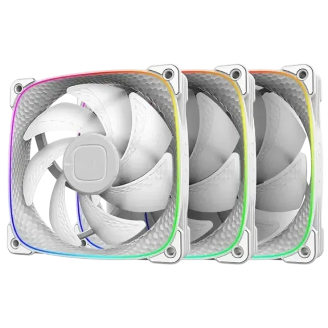 Комплект вентиляторов для корпуса Geometric Future Squama 2503W 5V ARGB White (1F2503W312001) (GF_SQM-2503W-TP) купить! 