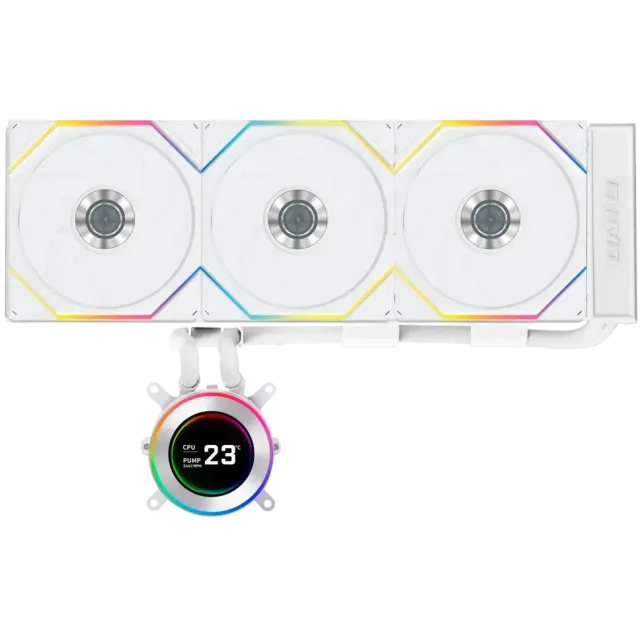 Система водяного охлаждения Lian Li HydroShift II LCD-C 360TL GHS2LCD36TW ARGB White (G89.GHS2LCD36TW.R0) купить! 