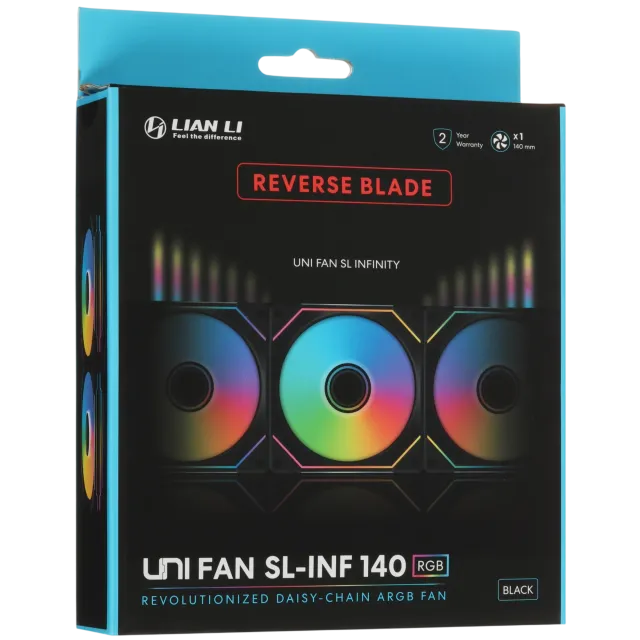 Вентилятор для корпуса Lian Li UNI FAN SL-INF 140 Reverse ARGB Black (G99.14RSLIN1B.R0) купить! 