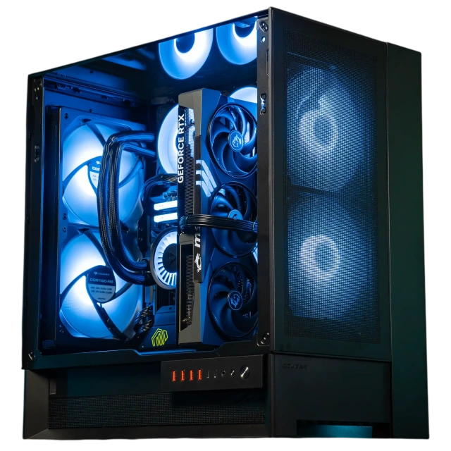 Офисный компьютер 990504 (Core i5-12400 2,5 ГГц/Intel B760/32 ГБ DDR4 3,6  ГГц/1024 ГБ SSD/Wi-Fi/650W/Cougar OmnyX черный) - купить! 