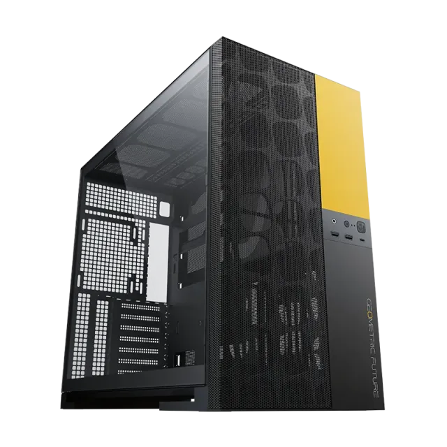 Компьютерный корпус Geometric Future Model 5 ARGB Vent Black Yellow with fans (1AM5VTBY01100) купить! 