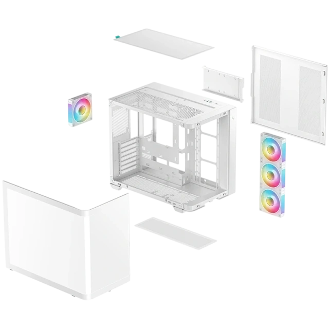 Компьютерный корпус Deepcool CG530U 4F WH TG White (R-CG530U-WHAGA4-G) купить! 