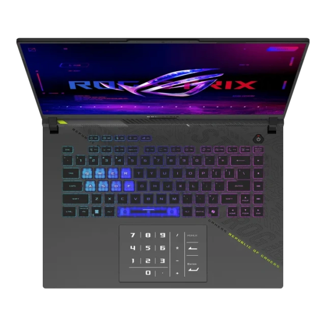 Ноутбук Asus ROG Strix G614PR (AMD Ryzen 9 8940HX/16"/1920x1200/32GB/1024GB SSD/GeForce RTX 5070 Ti 12GB/Win 11 H) Grey - фото