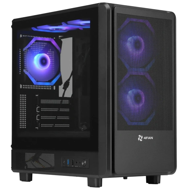 Корпус компьютерный 4FAN Goldrim Black wFans купить! 