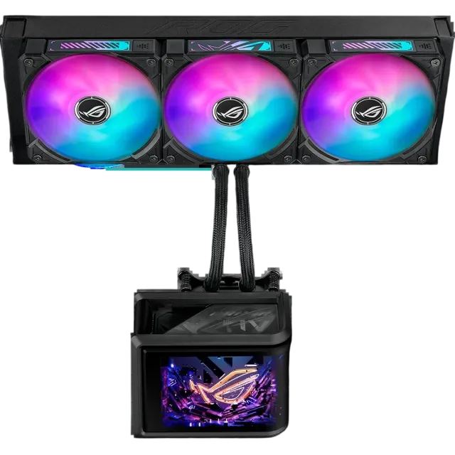 Система жидкостного охлаждения для процессора ASUS ROG RYUO IV SLC 360 ARGB Black (90RC0151-B0EAY0) купить! 