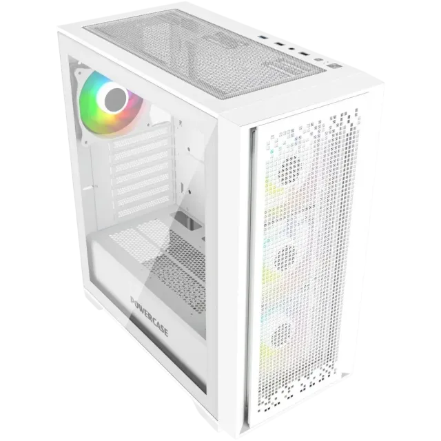Компьютерный корпус Powercase ByteFlow TG ARGB White (CBFW-A4) купить! 