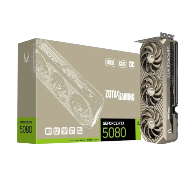 Видеокарта Zotac GeForce RTX 5080 SOLID CORE 20th Anniversary Edition OC 16GB (ZT-B50800J2S-10P) купить! 