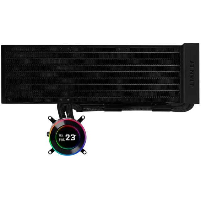 Система водяного охлаждения Lian Li HydroShift II LCD-C 360N Black (GHS2LCD36B) (G89.GHS2LCD36B.R0) купить! 
