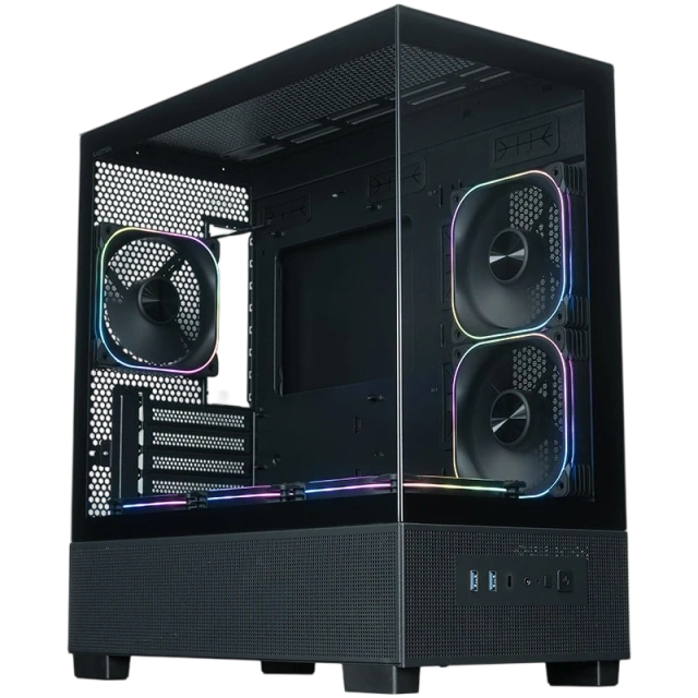 Компьютерный корпус XASTRA Q500M 6ARGB-FG-C10-UC ARGB Black (Q500M-6FG12A-C10-UC) купить! 