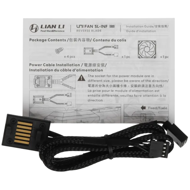 Вентилятор для корпуса Lian Li UNI FAN SL-INF 140 Reverse ARGB Black (G99.14RSLIN1B.R0) купить! 