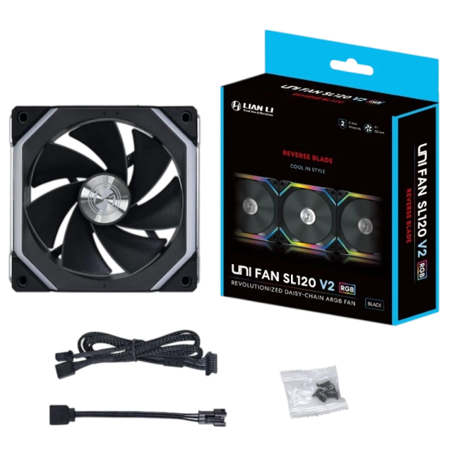 Вентилятор для корпуса UNI FAN SL Reverse ARGB Black V2 купить! 