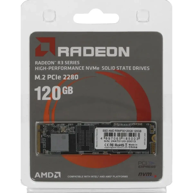Твердотельный накопитель 120 Gb AMD Radeon R3 Series (R3MP30120G8) купить! 