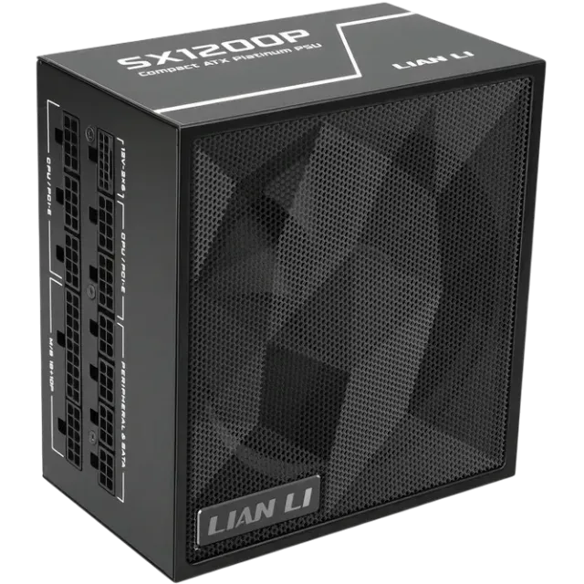 Блок питания Lian Li 1200W SX1200P Black (G9P.SX1200P.B000.RU) 16 Pin (PCIe 5.1 Connector Cable Details) купить! 
