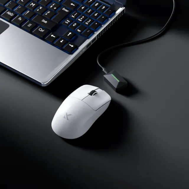 Мышь беспроводная Mchose l7 pro радиоканал/bluetooth/ белый