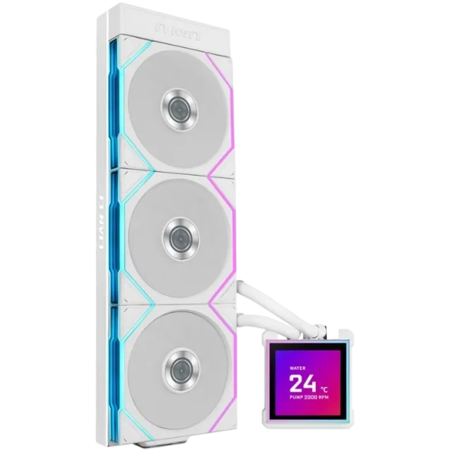 Система жидкостного охлаждения для процессора Lian Li HydroShift II LCD-S 360TL (GHS2LCDS36TW) White (G89.GHS2LCDS36TW.R0) купить! 