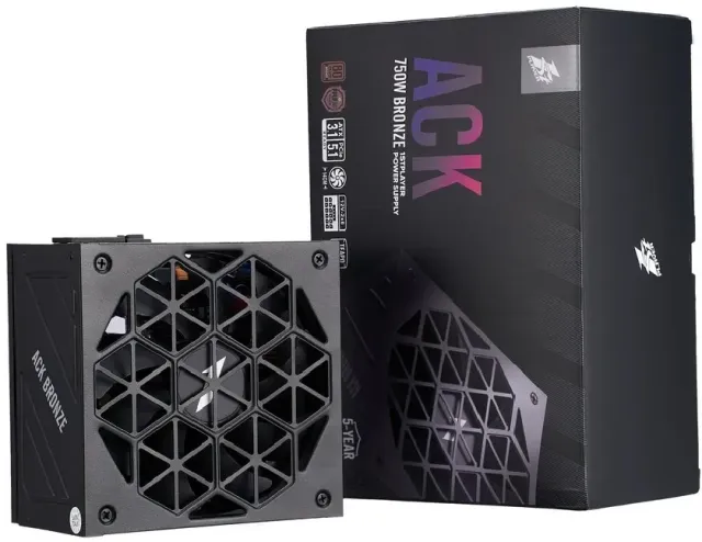 Блок питания 1STPLAYER 750W ACK BRONZE Black (HA-750AA2) 16 Pin (PCIe 5.0 Connector Cable Details) купить! 
